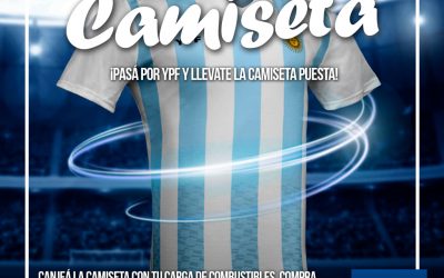 Podes llevarte una camiseta Argentina YPF