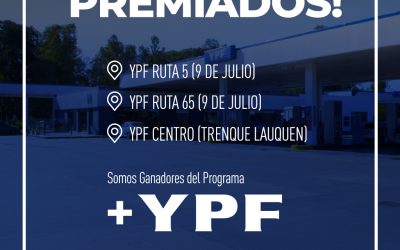 3 Estaciones ganadoras de +YPF