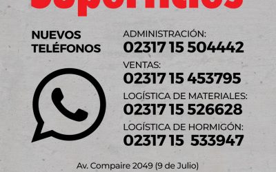 Nuevos Teléfonos para comunicarte de con Superficies