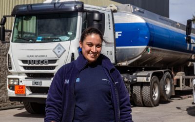 Carolina Baho se sumó al staff de operarios de Taller en Logística Diesel S.A.