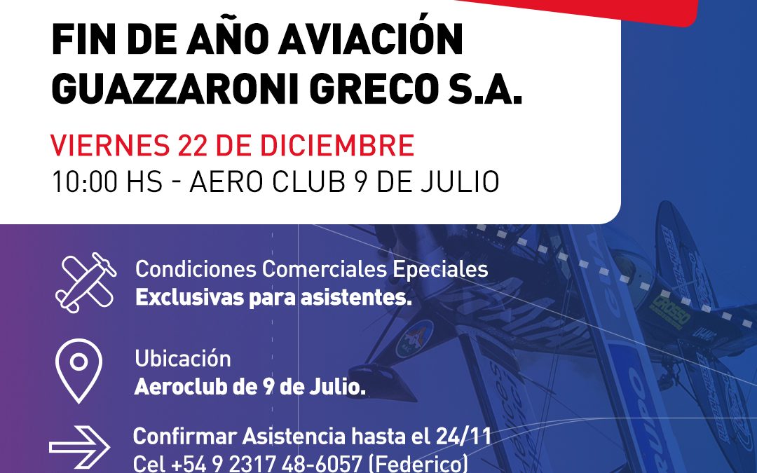 Fin de Año Aviación Guazzaroni Greco S.A.